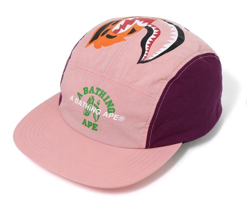 BAPE Tiger Shark Jet Cap Pink - Novelship